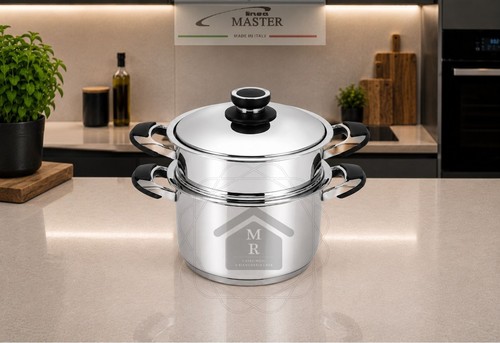 Set vaporiera acciaio inox - set,