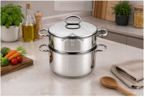 Set vaporiera acciaio inox - set,